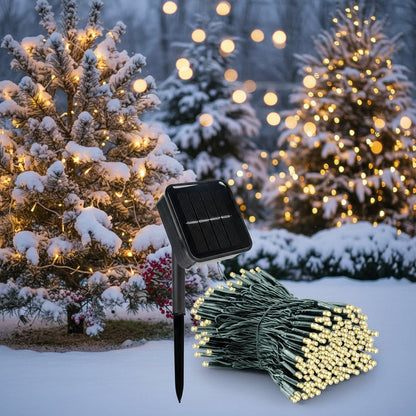 String Lights Solar Powered 8 Modes Weatherproof