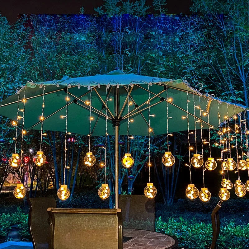 String Lights Solar-Powered IP65 Waterproof Warm White & Multicolored