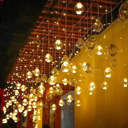 String Lights Solar-Powered IP65 Waterproof Warm White & Multicolored