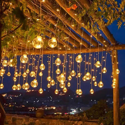 String Lights Solar-Powered IP65 Waterproof Warm White & Multicolored