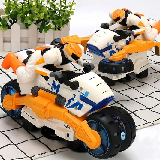 Stunt Bike Toy Transforms Into Action Figure