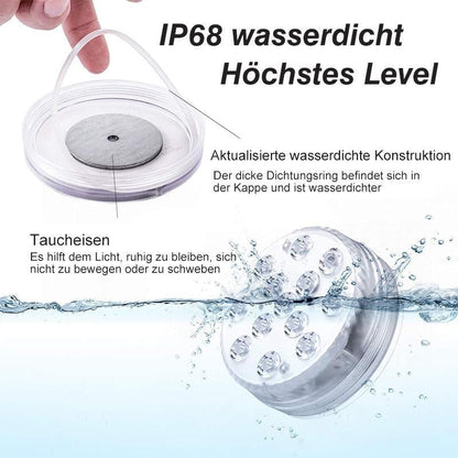 Submersible LED Light IP68 16 Color Modes Remote Control