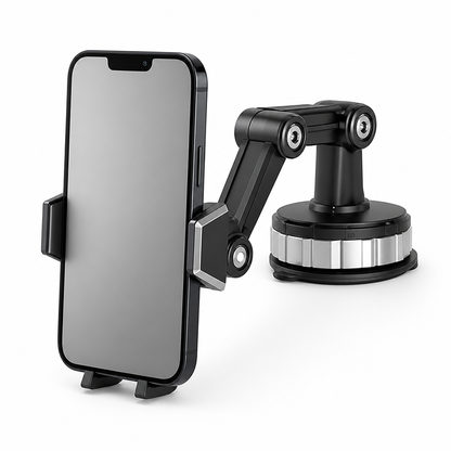Suction Cup Adjustable Arm Car Phone Mount (360° Rotating Ball Joint)