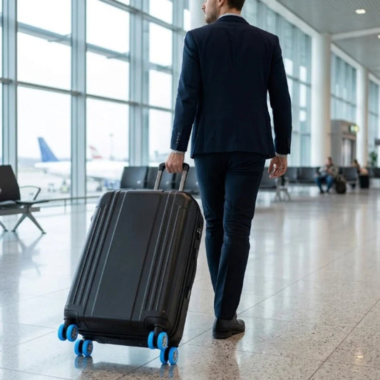 Suitcase Wheel Covers Silicone Noise-Reducing Set of 8