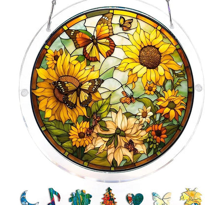 Sun Catcher Round Acrylic Rainbow Reflections