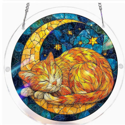 Sun Catcher Round Acrylic Rainbow Reflections