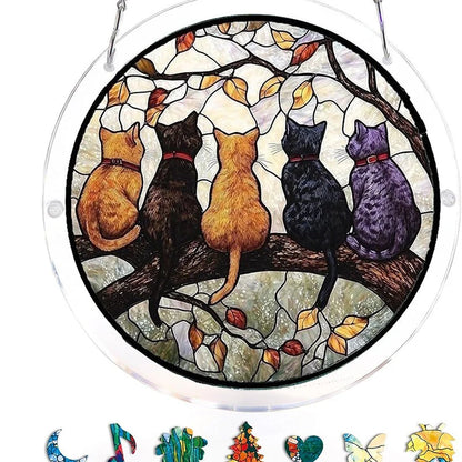 Sun Catcher Round Acrylic Rainbow Reflections