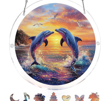 Sun Catcher Round Acrylic Rainbow Reflections