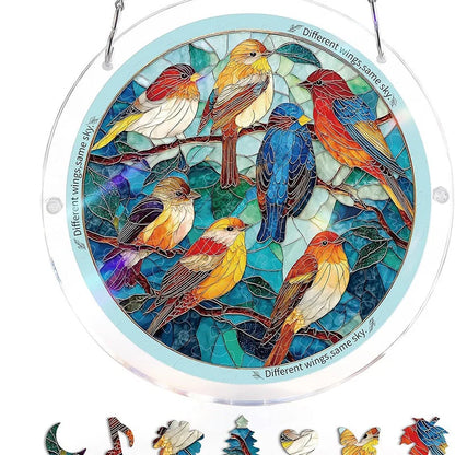 Sun Catcher Round Acrylic Rainbow Reflections