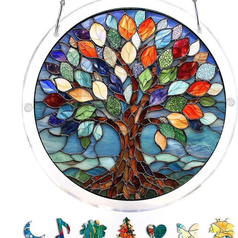 Sun Catcher Round Acrylic Rainbow Reflections