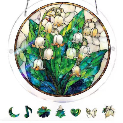 Sun Catcher Round Acrylic Rainbow Reflections