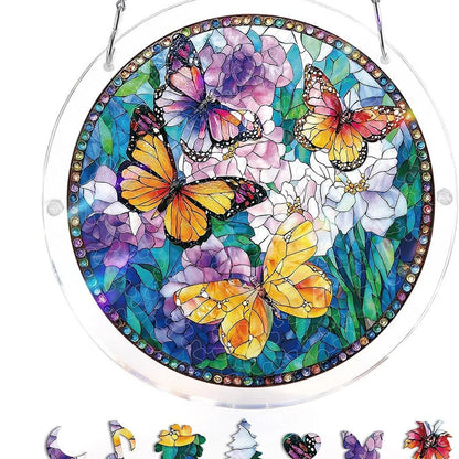 Sun Catcher Round Acrylic Rainbow Reflections
