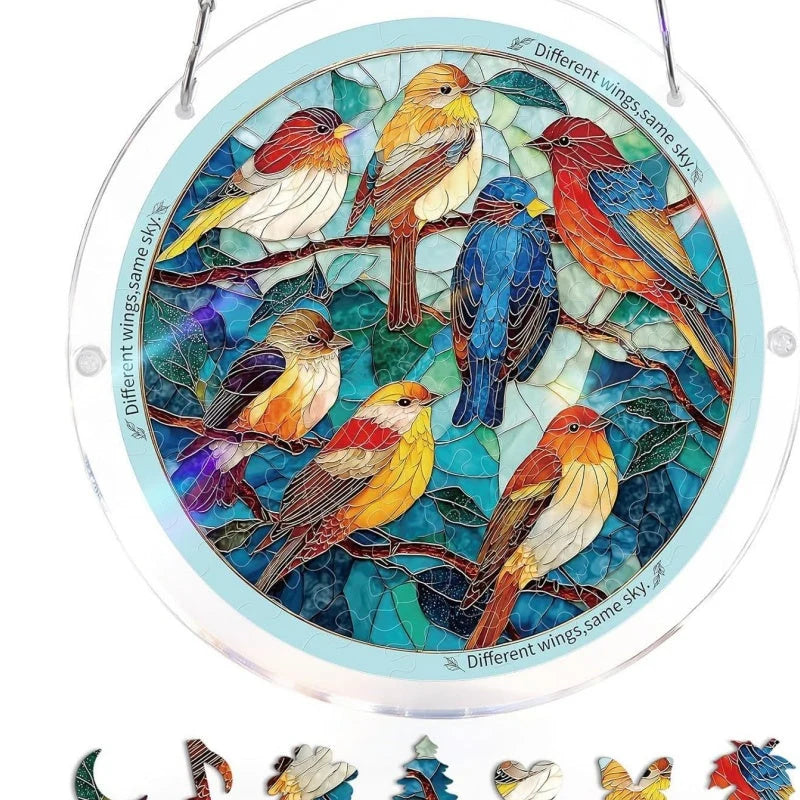Sun Catcher Round Acrylic Rainbow Reflections