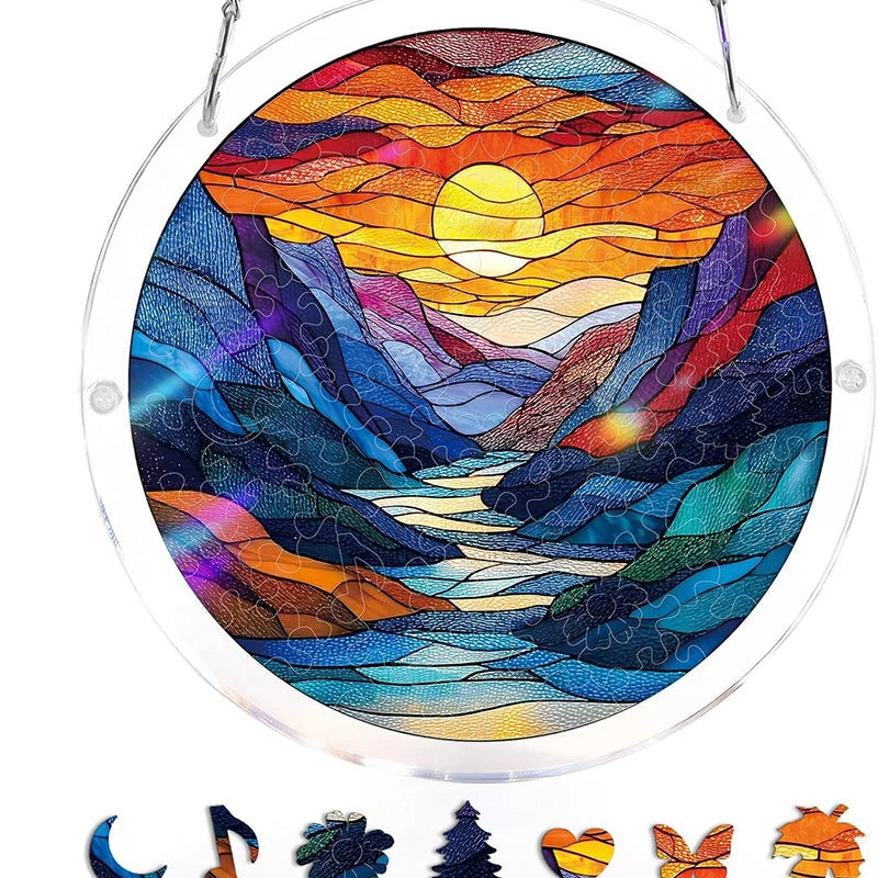 Sun Catcher Round Acrylic Rainbow Reflections