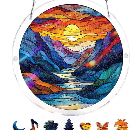 Sun Catcher Round Acrylic Rainbow Reflections