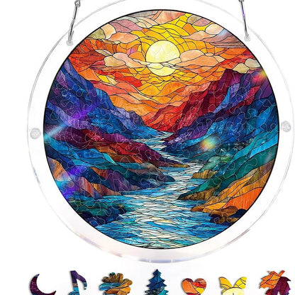 Sun Catcher Round Acrylic Rainbow Reflections