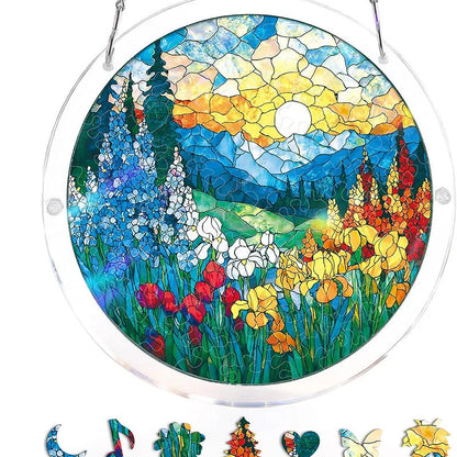 Sun Catcher Round Acrylic Rainbow Reflections