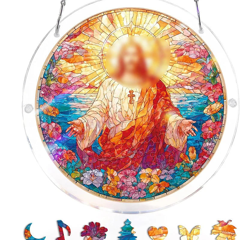 Sun Catcher Round Acrylic Rainbow Reflections