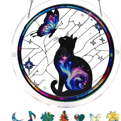 Sun Catcher Round Acrylic Rainbow Reflections