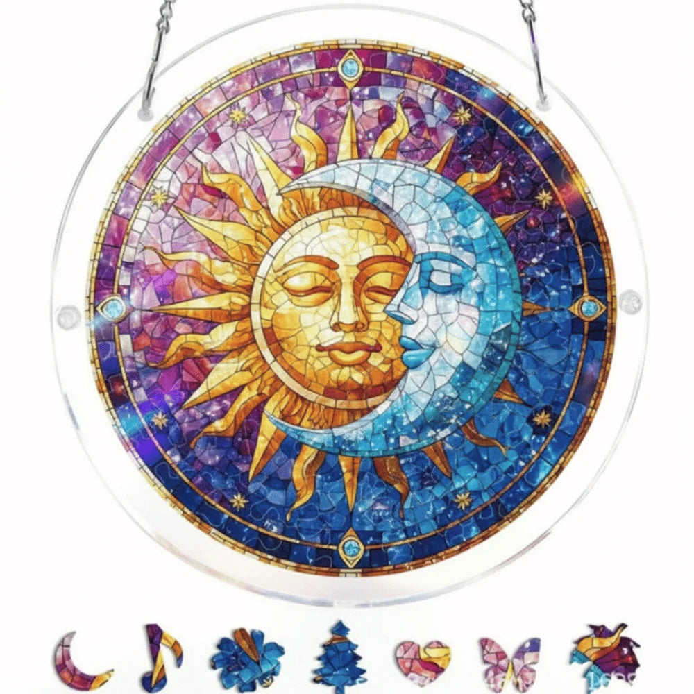 Sun Catcher Round Acrylic Rainbow Reflections