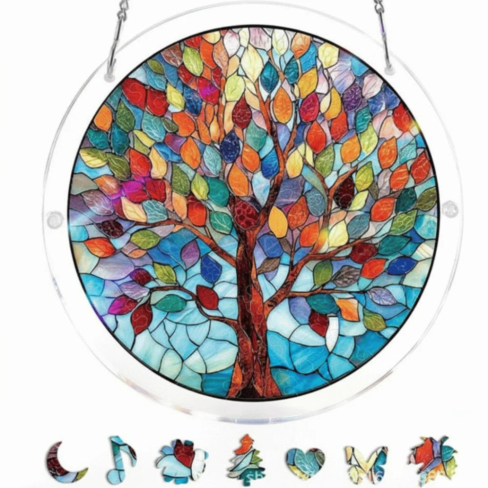 Sun Catcher Round Acrylic Rainbow Reflections