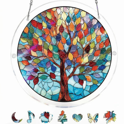 Sun Catcher Round Acrylic Rainbow Reflections