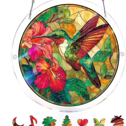 Sun Catcher Round Acrylic Rainbow Reflections