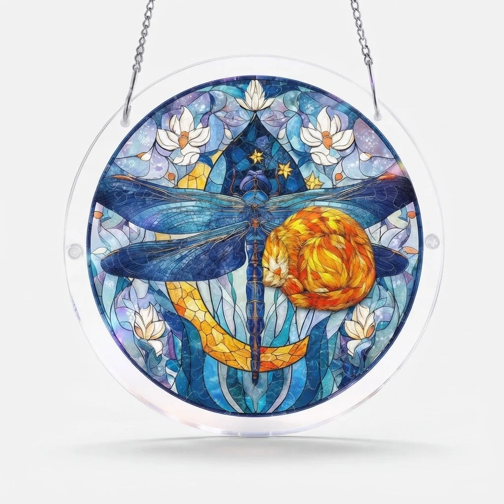 Sun Catcher Round Acrylic Rainbow Reflections