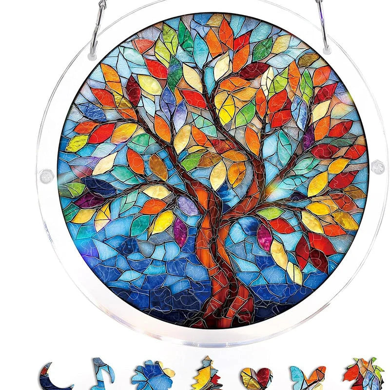 Sun Catcher Round Acrylic Rainbow Reflections