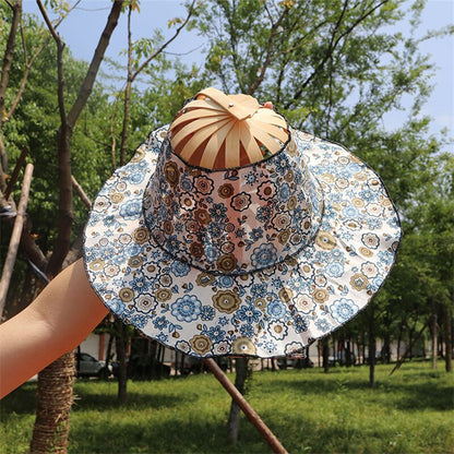 Sun Hat Foldable Bamboo Wide Brim