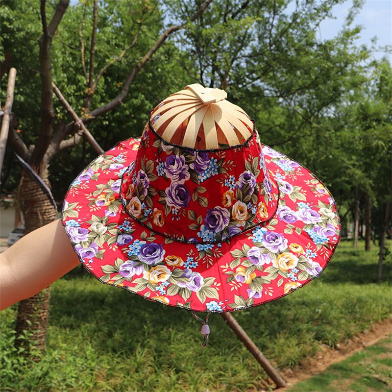 Sun Hat Foldable Bamboo Wide Brim