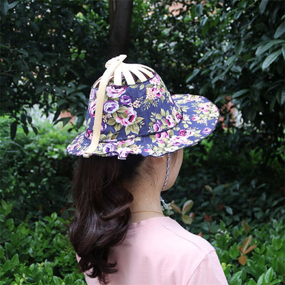 Sun Hat Foldable Bamboo Wide Brim