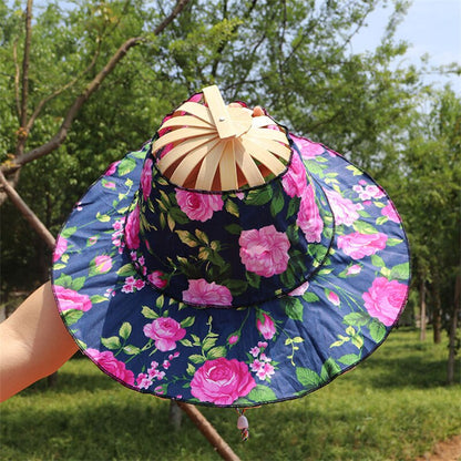 Sun Hat Foldable Bamboo Wide Brim