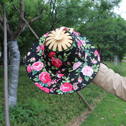 Sun Hat Foldable Bamboo Wide Brim