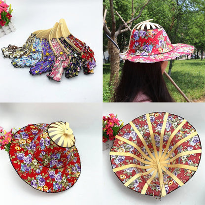 Sun Hat Foldable Bamboo Wide Brim