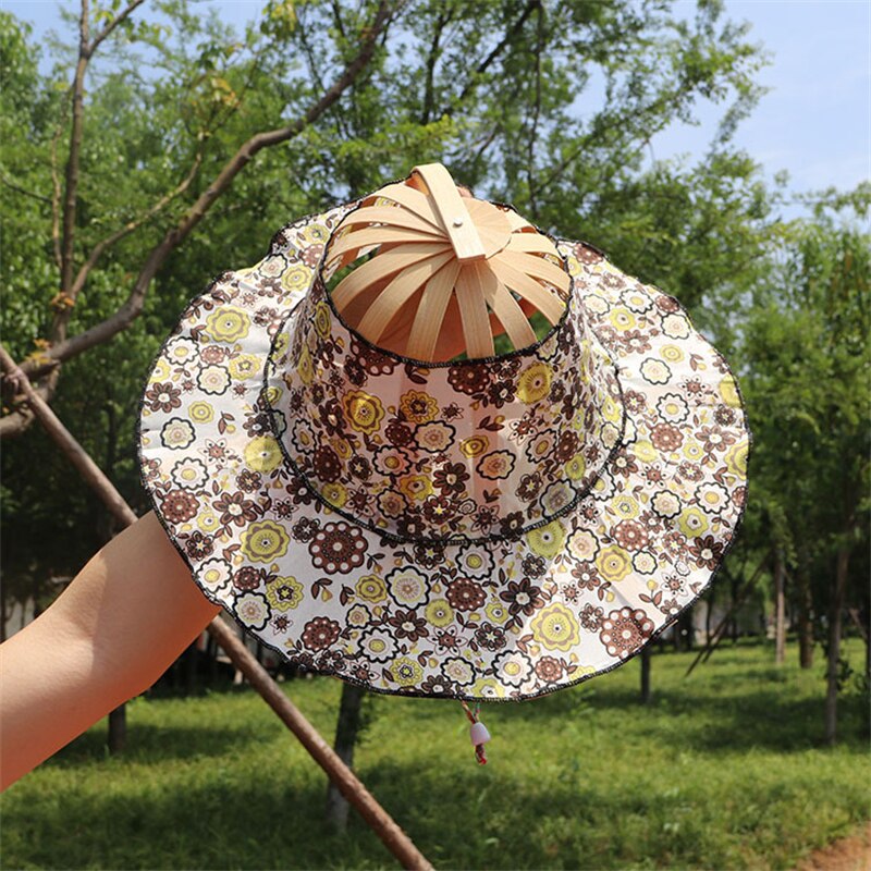 Sun Hat Foldable Bamboo Wide Brim
