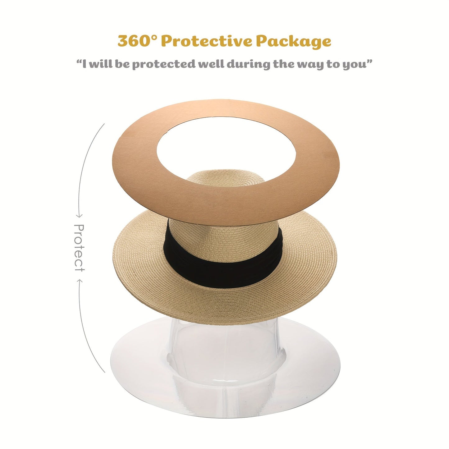 Sun Hat Wide Brim Breathable Crochet UV Protection