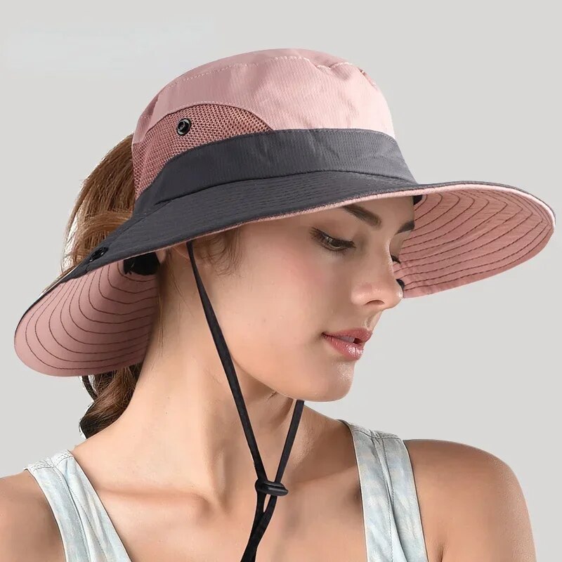 Sun Hat Wide Brim UPF 50+ Adjustable Chin Cord