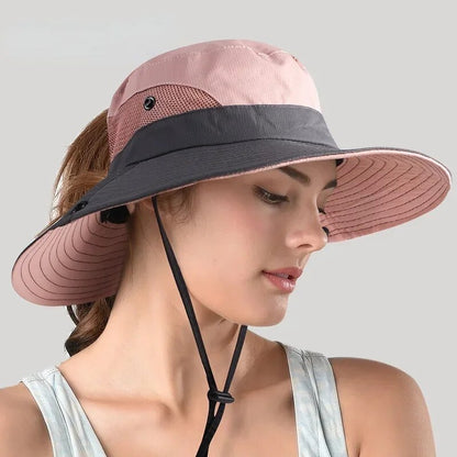 Sun Hat Wide Brim UPF 50+ Adjustable Chin Cord