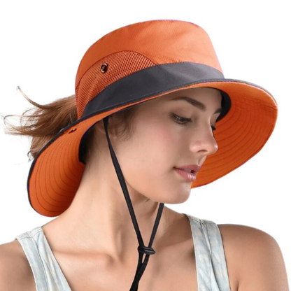 Sun Hat Wide Brim UPF 50+ Adjustable Chin Cord