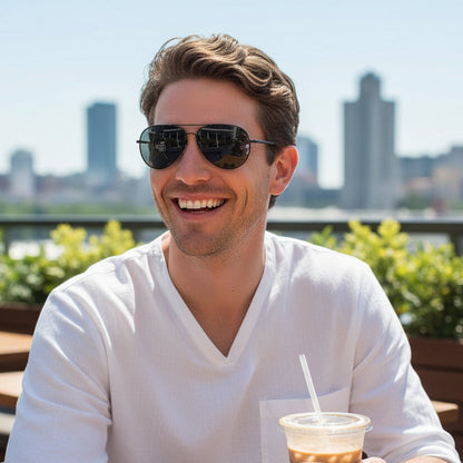 Sunglasses Classic Aviator Lightweight UV Protection