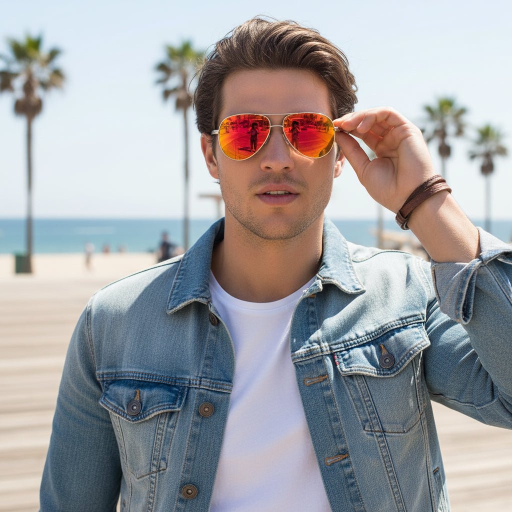 Sunglasses Classic Aviator Lightweight UV Protection