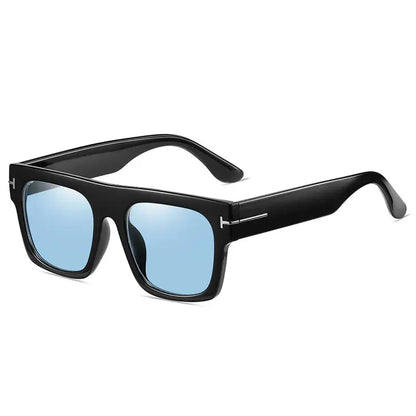 Sunglasses Oversized Square Flat-Top Lightweight PC Frame