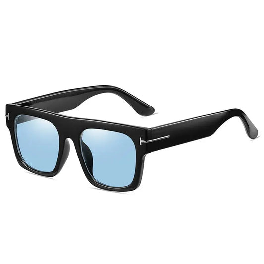 Sunglasses Oversized Square Flat-Top Lightweight PC Frame
