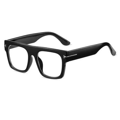 Sunglasses Oversized Square Flat-Top Lightweight PC Frame