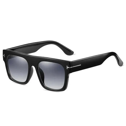 Sunglasses Oversized Square Flat-Top Lightweight PC Frame