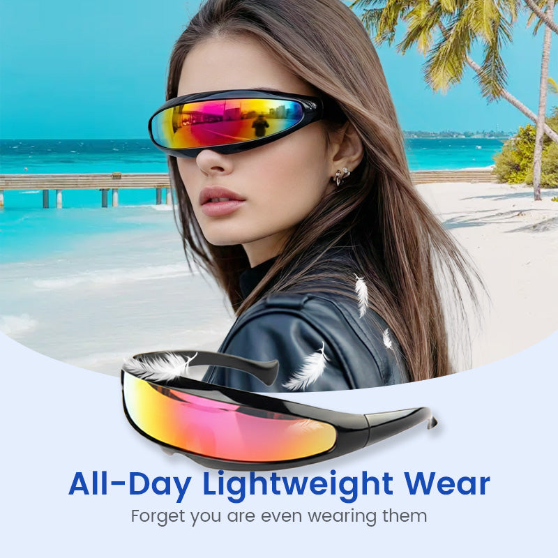 Sunglasses Panoramic Single-Lens Ultra-Light UV Protection