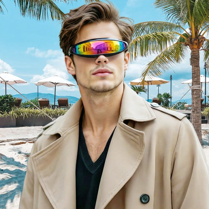Sunglasses Panoramic Single-Lens Ultra-Light UV Protection