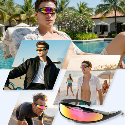 Sunglasses Panoramic Single-Lens Ultra-Light UV Protection