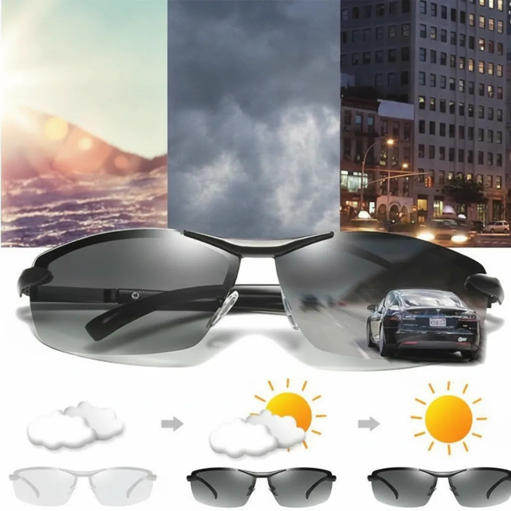 Sunglasses Photochromic & Polarized UV400 Adjustable Fit
